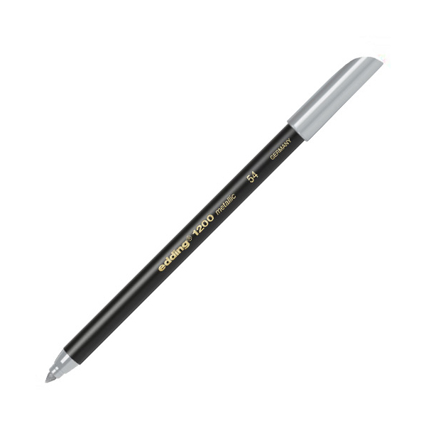 Rotulador Edding Metalizado Plateado 054