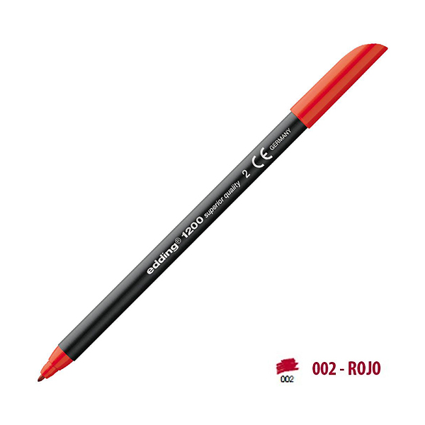 Rotulador Edding Rojo 002