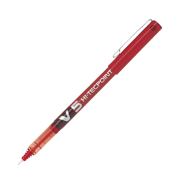 PILOT V5 HI-TECPOINT ROJO