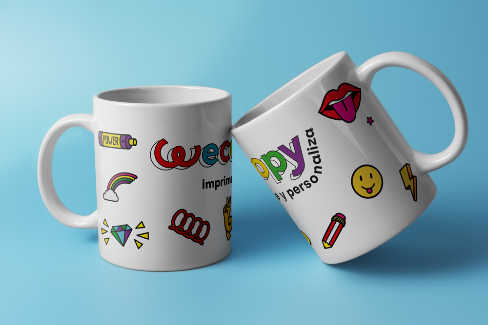 Taza modelo WECOPY STICKERS