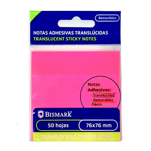 Notas Adhesivas Transparentes ROSA NEÓN