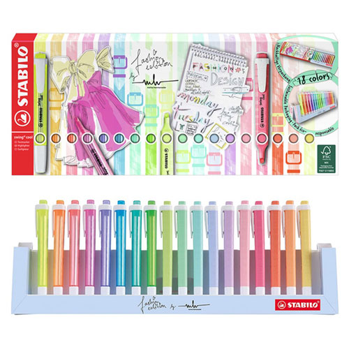 PACK STABILO SWING COOL (18) Colores surtidos