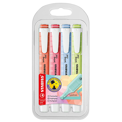 Pack (4) Stabilo Swing Cool Pastel 275/4-08-1