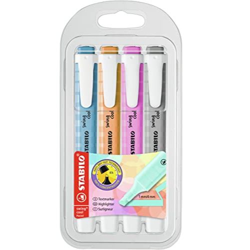 Pack (4) Stabilo Swing Cool Pastel 275/4-08-02