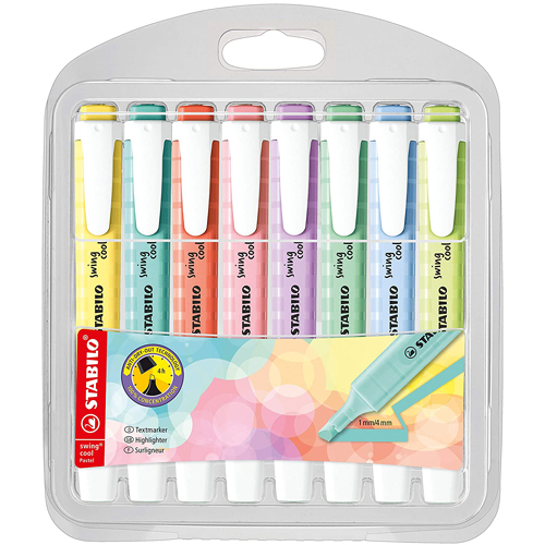 Pack (8) Stabilo Swing Cool Pastel 275/8-08