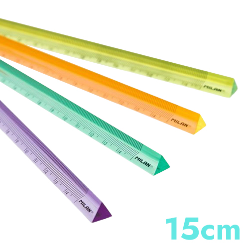 Regla triangular MILAN 15 centímetros