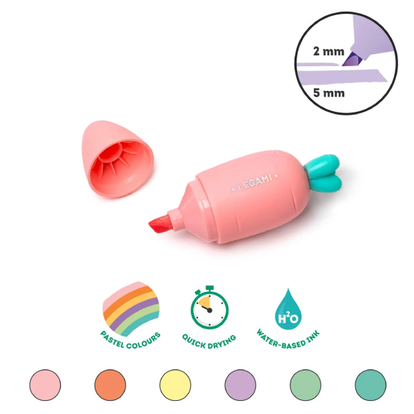 6 Mini Subrayadores - Carrate Team