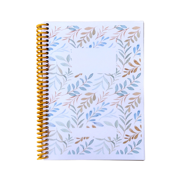 Libreta purpurina azul