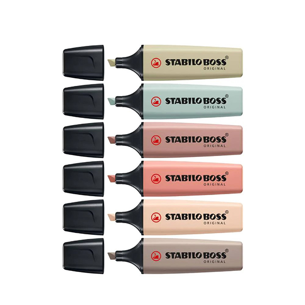 Set 6 Marcadores Stabilo Boss Naturecolors