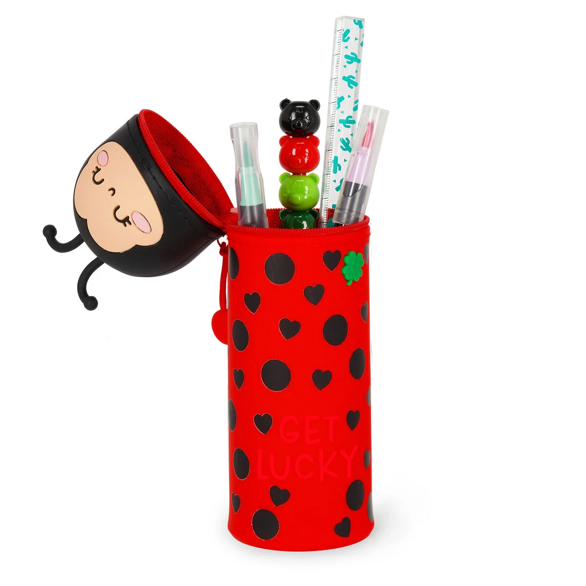 Estuche 2 en 1 de Silicona Ladybug