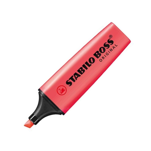 STABILO BOSS FLÚOR ROJO 70/40