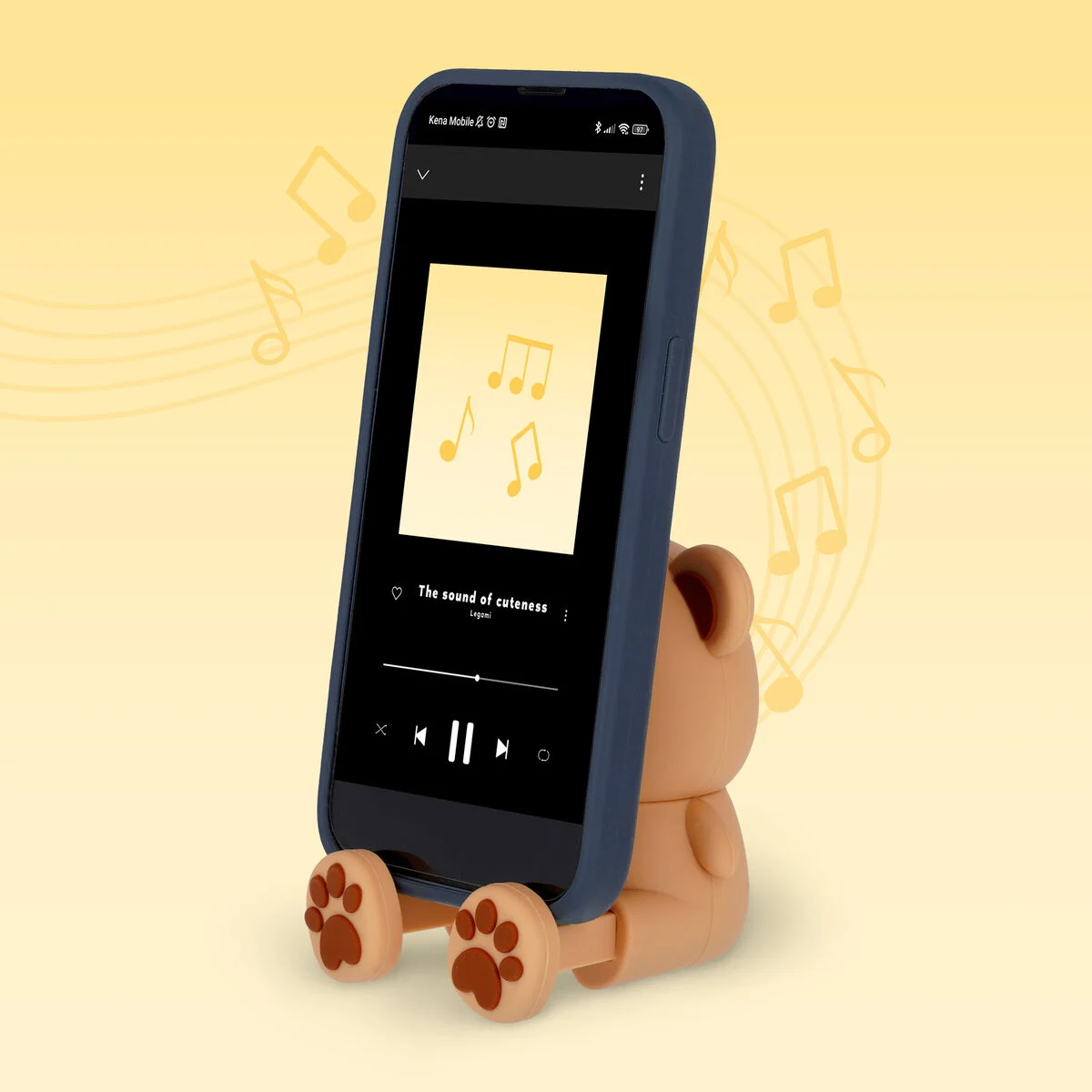 Altavoz Inalámbrico con Soporte para Smartphone Teddy Bear - The Sound of Cuteness